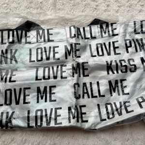 Victoria's Secret Black and White Tote Bag